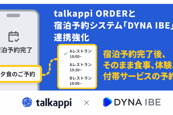 DYNA IBEとtalkappi ORDER連携